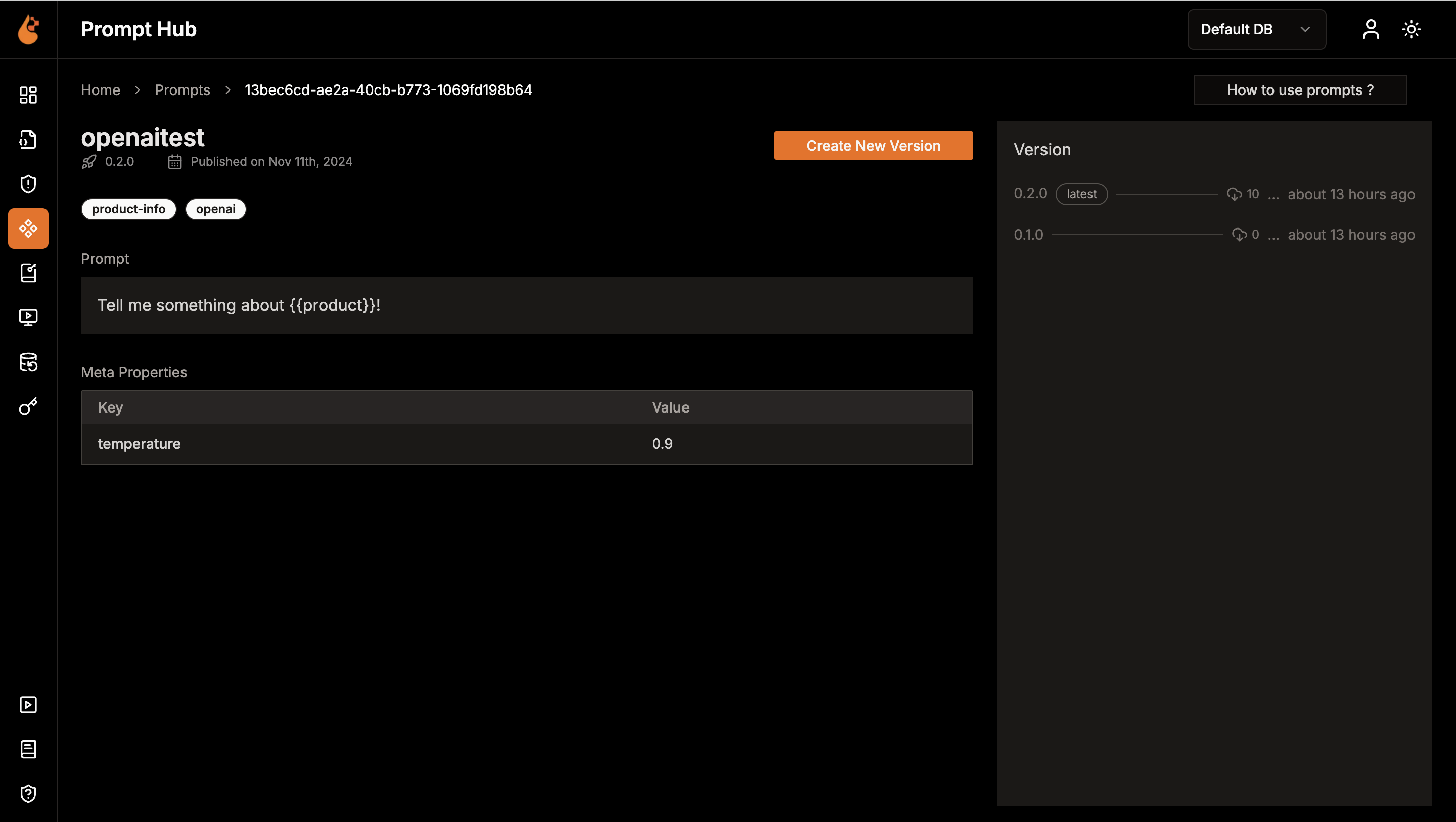 Centralized Prompt Repository